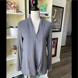 H By Halston Gray Blouse Size XS